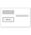 1099 Double-Window Envelopes, 2-Up, Gummed